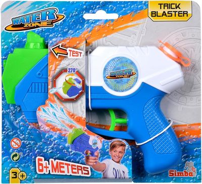 Waterzone Trick Blaster/Bec orientable pour Double Jet 270 degrés/mécanisme d&#39;extraction/Volume du réservoir : 150 ML/portée : 6 m/Pistolet à Eau