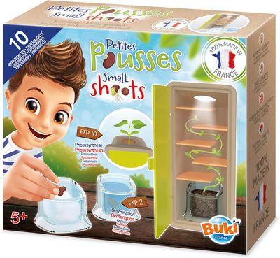 Buki Petite Pousse - Kit Expérience Germination pour Enfants | Découverte Ludique des Graines et de la Nature | Coffret Éducatif dès 5 Ans - Made in France
