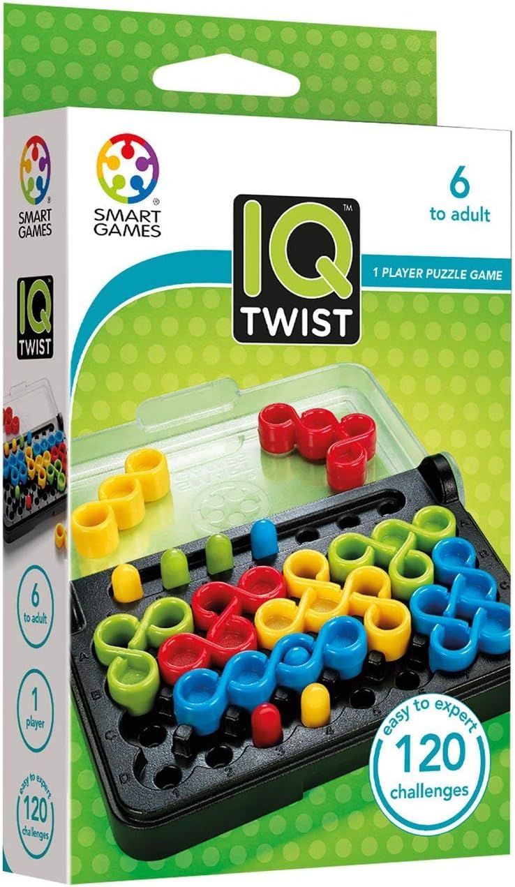 SmartGames - IQ Twist - Jeu de Réflexion - 120 Défis de Différents Niveaux - 1 Joueur - A partir de 6 Ans