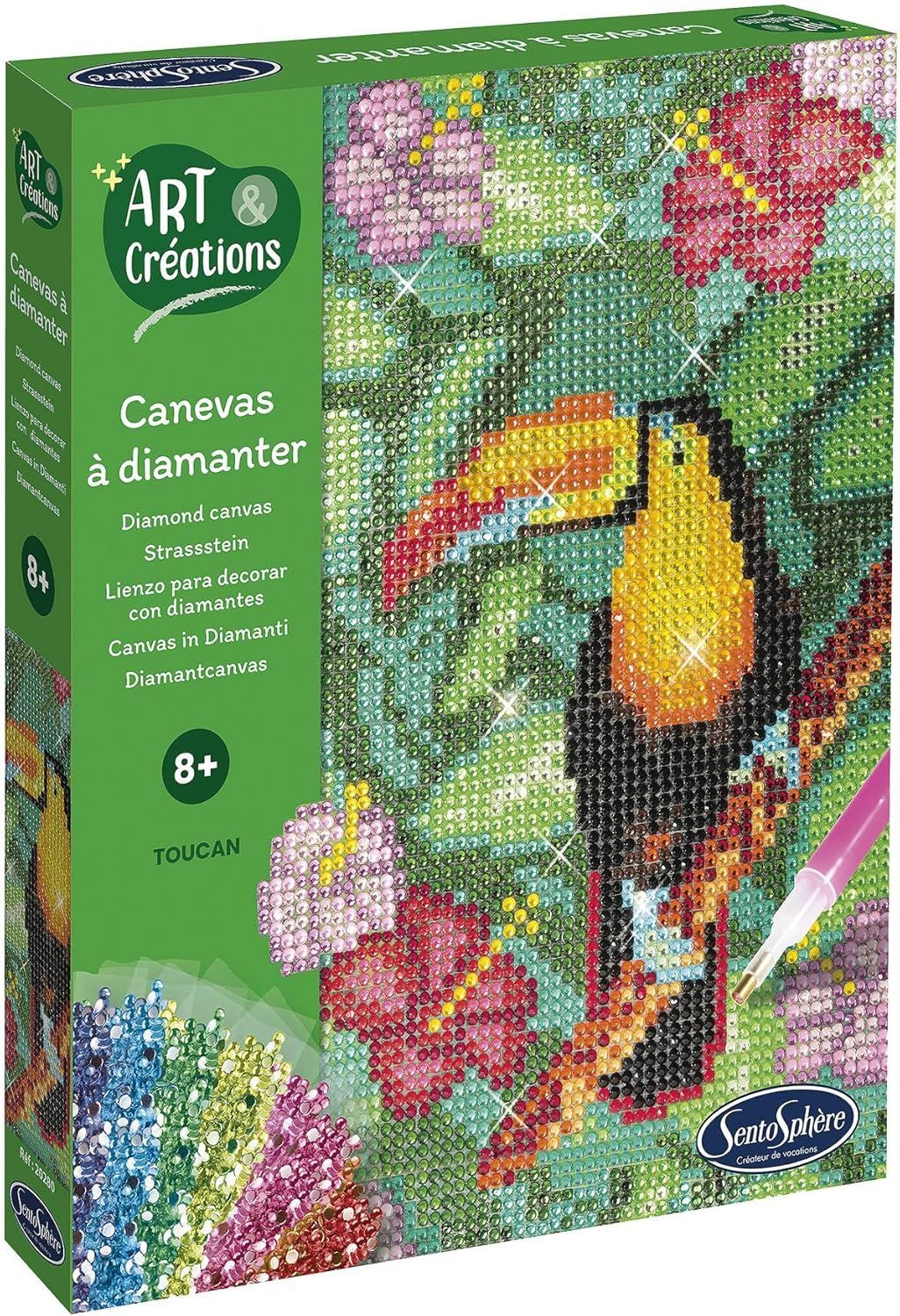 Sentosphère Canevas à diamanter - Toucan