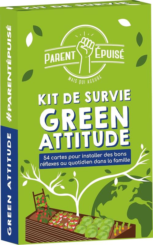 Asmodee - Funomenum - Parent Epuisé : Kit de Survie Green attitude - Jeux de société
