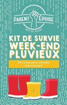 Asmodee - Funomenum - Parent Epuisé : Kit de Survie Week-End pluvieux - Jeux de société - Jeux de cartes