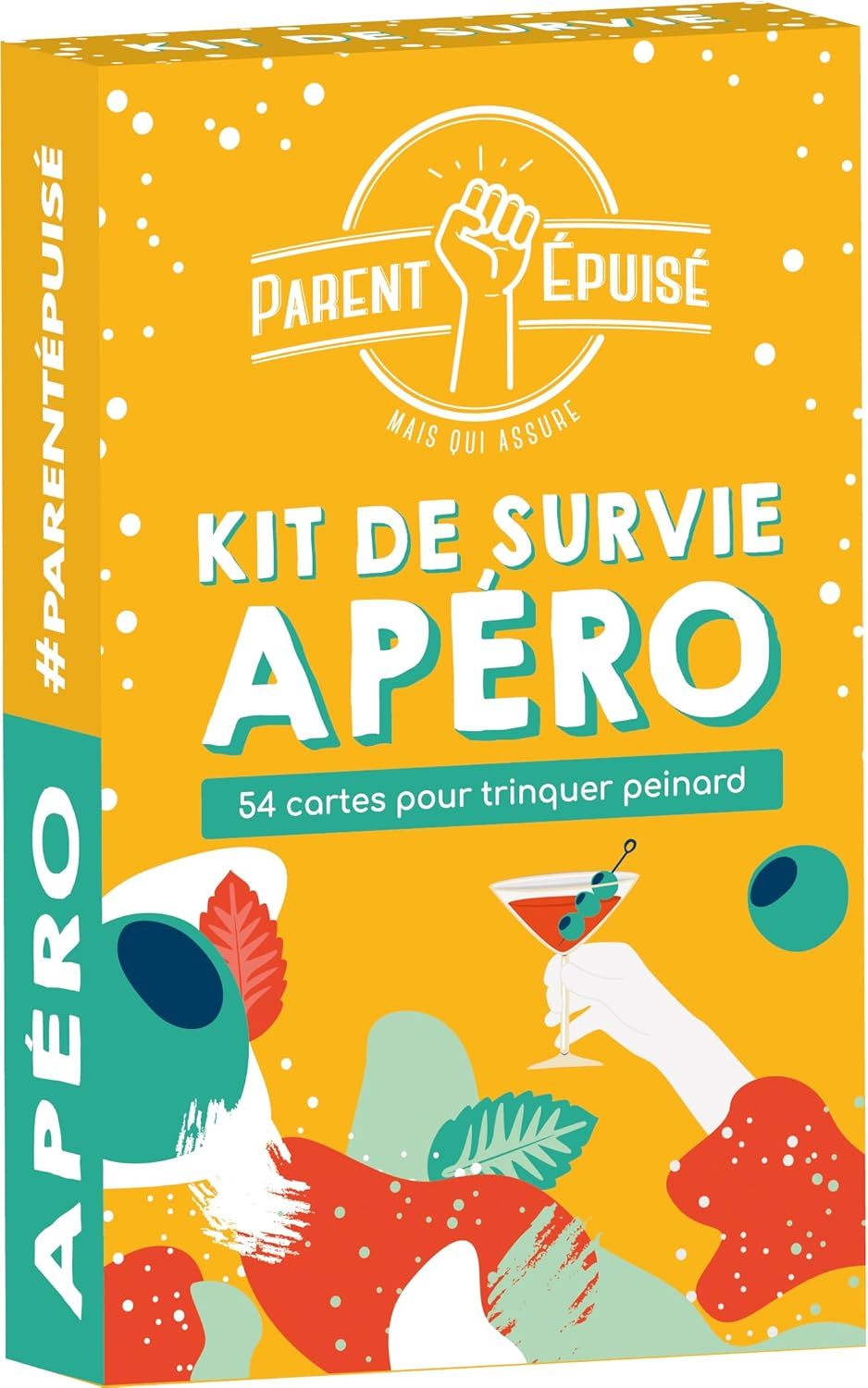 Asmodee - Funomenum - Parent Epuisé : Kit de Survie Apéro - Jeux de société - Jeux de cartes