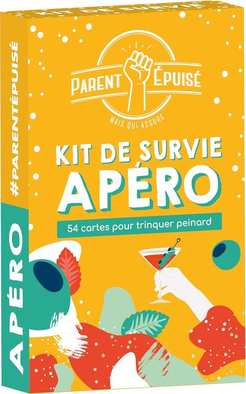 Asmodee - Funomenum - Parent Epuisé : Kit de Survie Apéro - Jeux de société - Jeux de cartes
