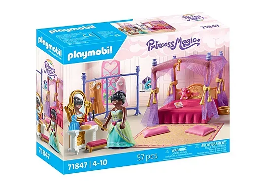 Playmobil Princess Magic Chambre de princesse, lit baldaquin et dressing