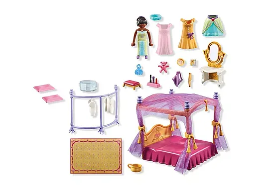 Playmobil Princess Magic Chambre de princesse, lit baldaquin et dressing