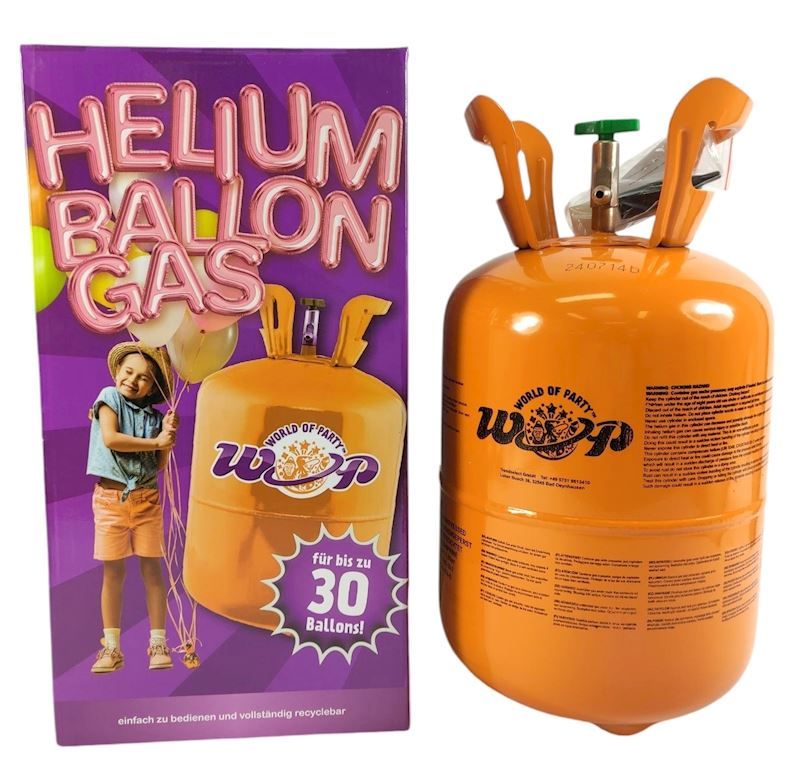 Bonbonne  hélium pour 30 ballons World of Party