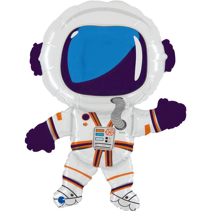 Ballon aluminium géant astronaute qui salue,  dimension  71 cm