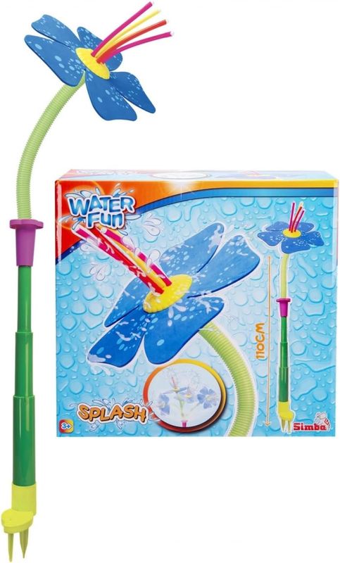 Splashy Flower - Arroseur d'eau en forme de fleur, va dans Toutes Les Directions - Raccord de Tuyau d'arrosage - 110 cm