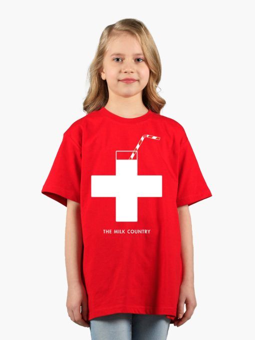 Swiss Vision T-shirt Suisse  pour enfant, le Pays du Lait