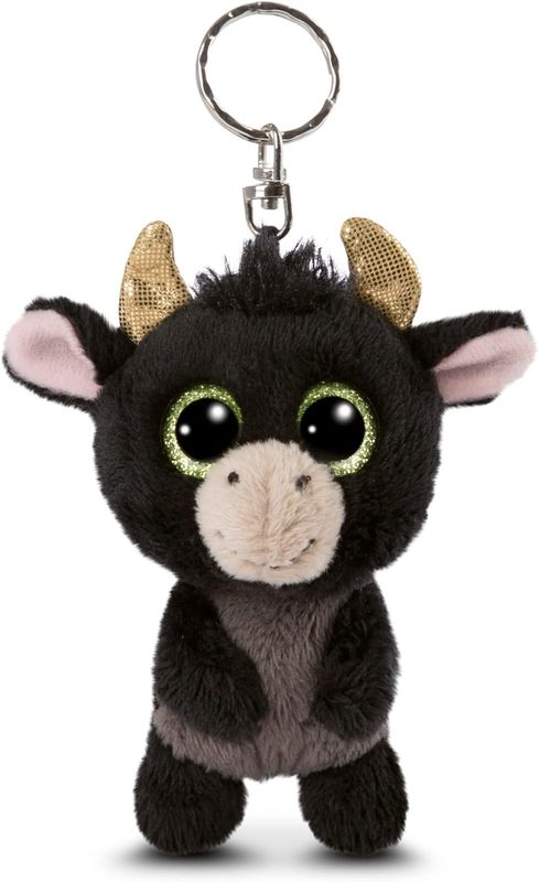 NICI Glubschis : l’Originale –Peluche  Bubalu Le Taureau Porte-clés de Glubschis 9 cm