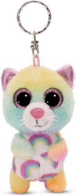 NICI Porte-clés peluche GLUBSCHIS Chat Miss Mellie 9 cm coloré