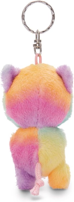 NICI Porte-clés peluche GLUBSCHIS Chat Miss Mellie 9 cm coloré