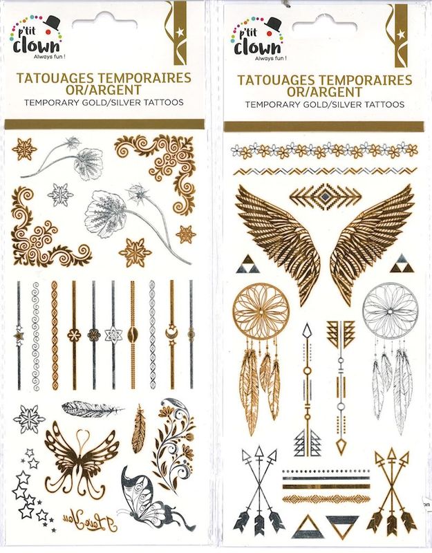 Kit de tatouage tattoo II or/argent