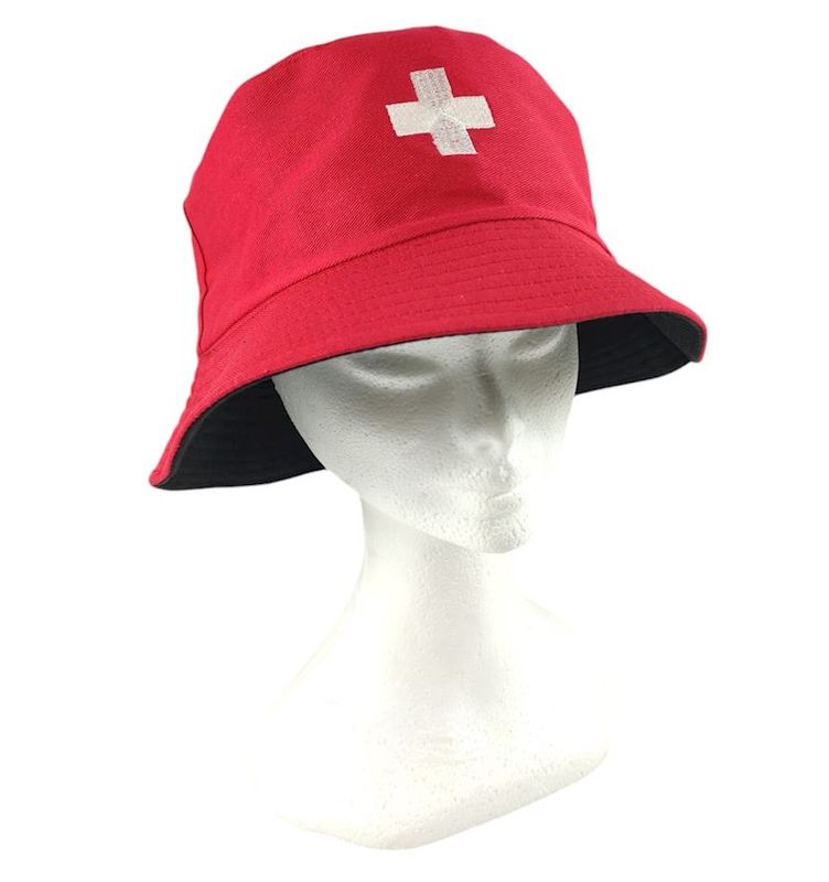 Chapeau Suisse 100% coton, pour les fans de foot, hockey, etc.