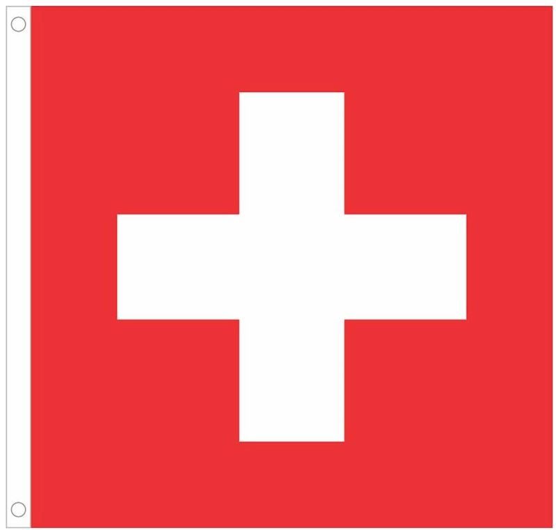 Drapeaux Suisse 150x150 cm, pour les fans de foot, hockey, etc.