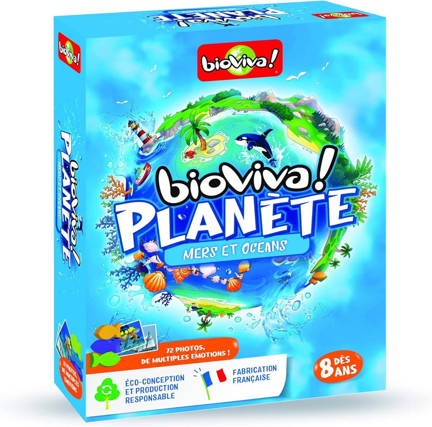 BIOVIVA - Planète - Mers et océans - Jeu de société ludique dès 8 ans