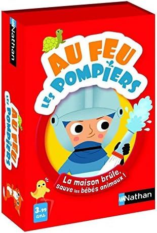 Nathan - Au Feu Les Pompiers - Jeu de Cartes - Jeu de Bataille Revisité - Sauve les Bébés Animaux  - A partir de 2 Joueurs - Pour Enfants dès 3 ans