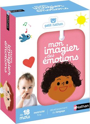 Nathan - Mon Imagier des Emotions - Reconnaitre les Emotions - Jeu Educatif - Développement du Langage - Imagier Facile à Attraper - Pour Bébé dès 18 mois