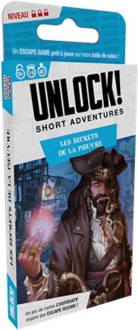 Asmodee - Unlock ! Miniaventures Les Secrets de la Pieuvre - Jeu de société d&#39;évasion pour Adultes et familles - A partir de 10 Ans - De 1 à 6 Joueurs - 30-45 Minutes par Partie