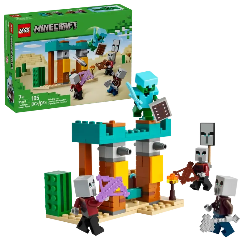 Lego Minecraft La patrouille d’Illageois du désert