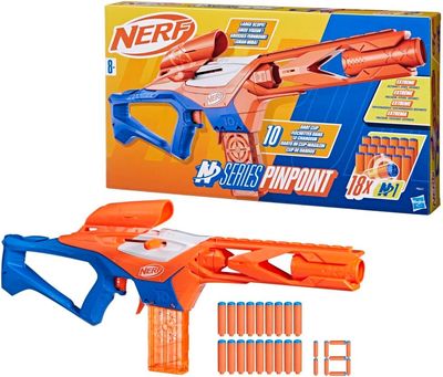Nerf N Series Pinpoint, Blaster de Précision à Longue Portée, Inclut 18 Fléchettes en Mousse N1