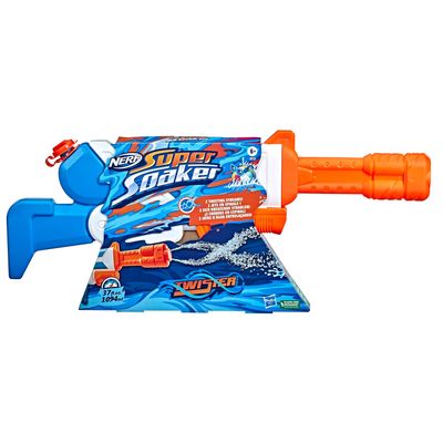 Nerf Super Soaker Twister Water Blaster, 2 Twisting Streams of Water, Pump to Fire, pistolet à eau