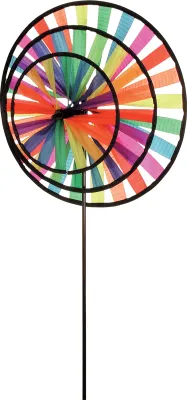 Éolienne Magic Wheel Triple ø 28 cm, 79 cm, polyester, résistant intempéries et UV