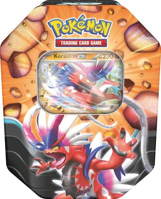 Pokémon TCG : Boîte de légendes Slashing - Koraidon ex (1 Carte Foil &amp; 4 boosters)