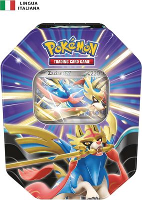 JCC Pokémon : Boîte de Collection Légendes Souveraines - Zacian-ex (Une Carte holographique et Quatre enveloppes d&#39;expansion) édition française