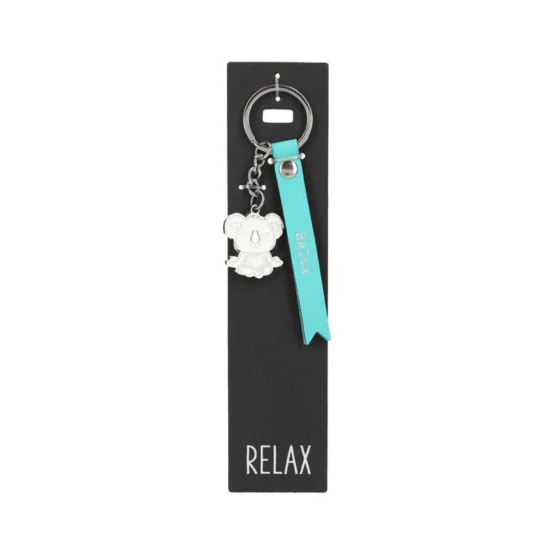 Porte-clés en cuir &quot;Relax&quot; avec un koala