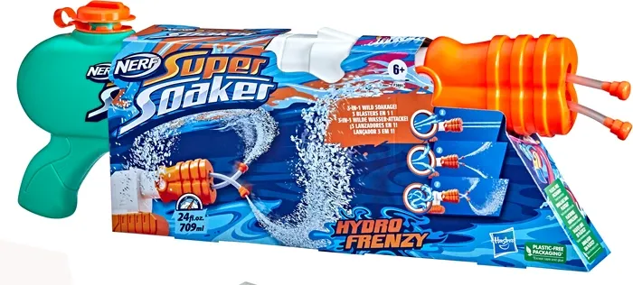 Pistolet à eau Super Soaker Hydro Frenzy foudroyeur à eau, 51x18 cm, réservoir 709 ml, dès 6 ans
