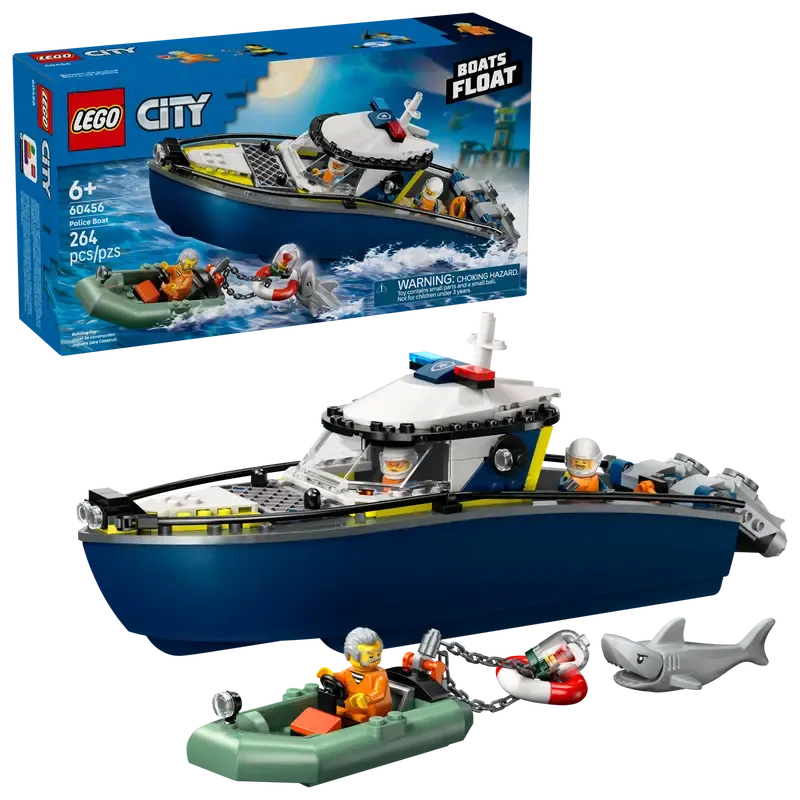 Lego City La course-poursuite en bateau de police