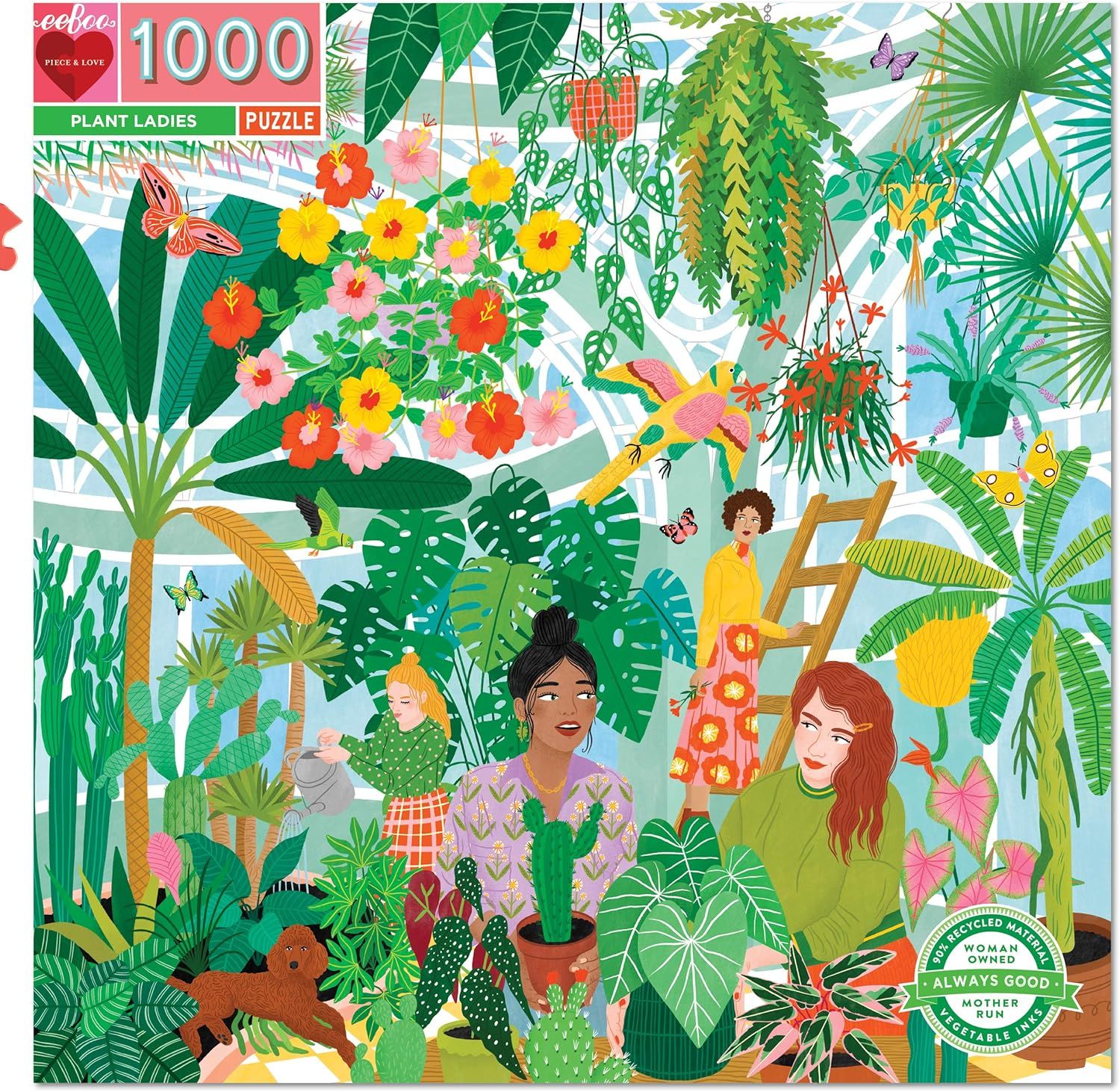 Puzzle Eeboo  Plant Ladies 1000 pièces