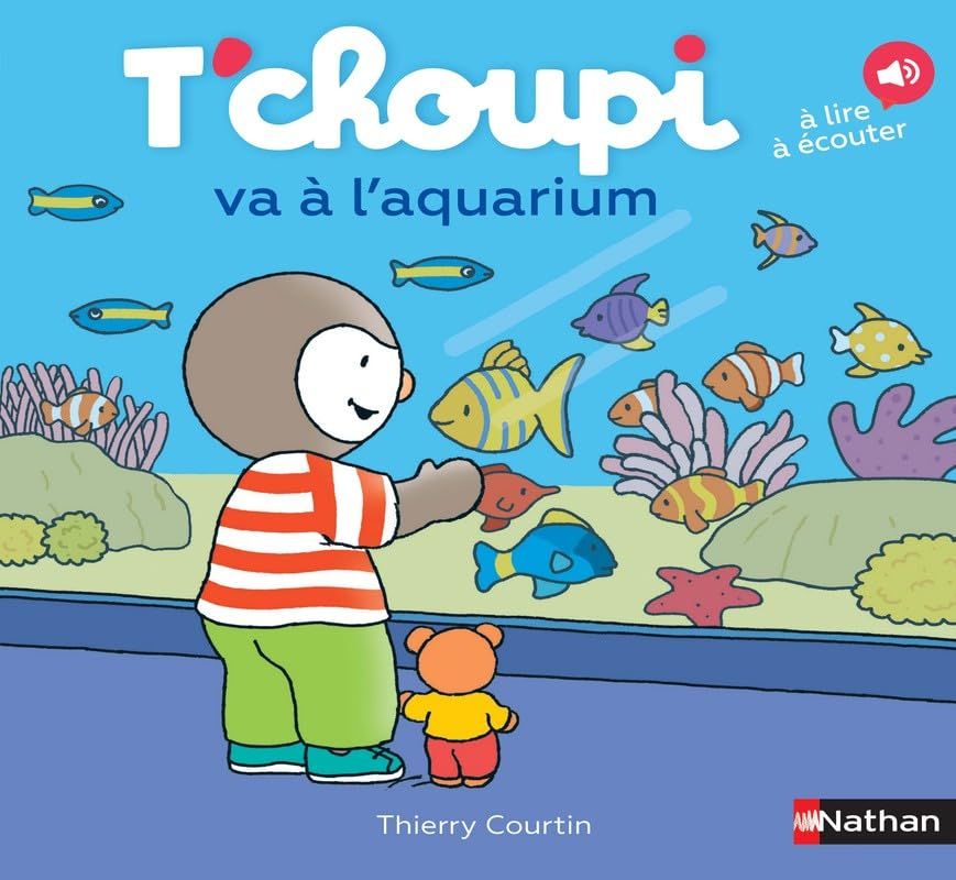 Livre T&#39;choupi va à l&#39;aquarium - Album - dès 2 ans