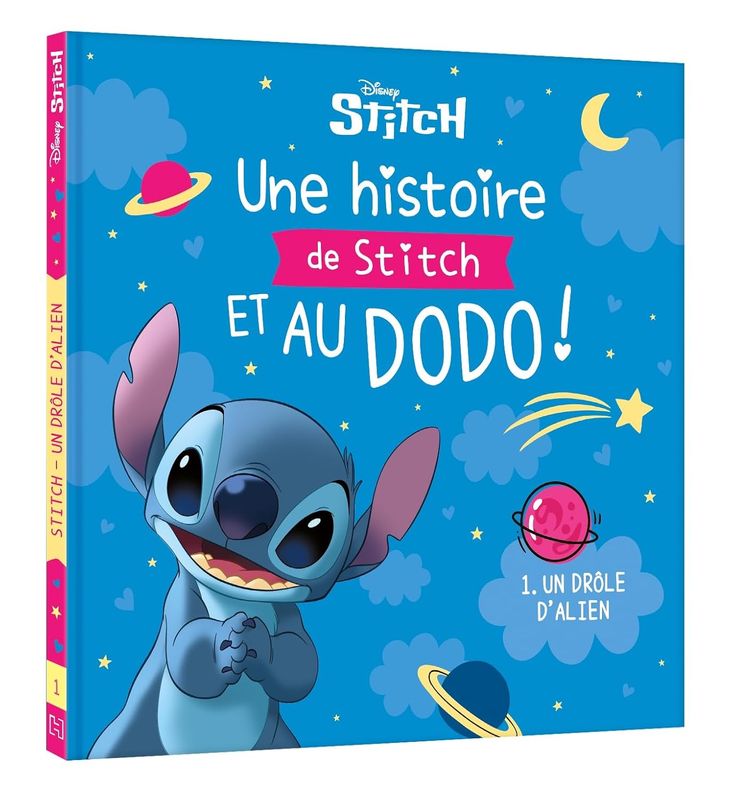 Livre DISNEY - Une histoire de Stitch et au dodo ! - 1. Un drôle d'Alien