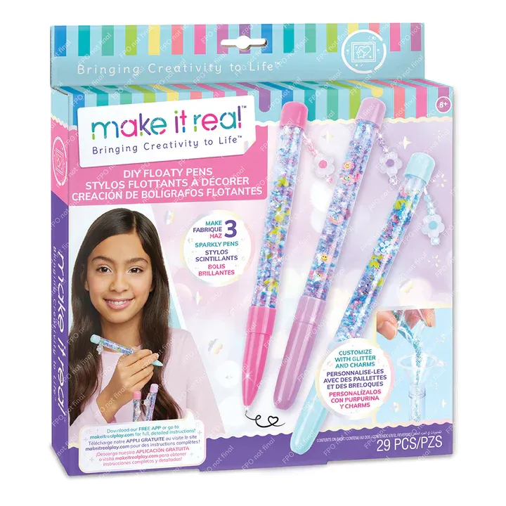 Make it real - Stylos flottants à décorer