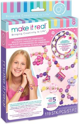 Make It Real  Kit de bracelets à changement de couleur avec perles magiques