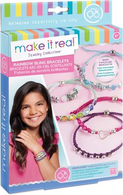 Make it real bracelets arc-en-ciel scintillants