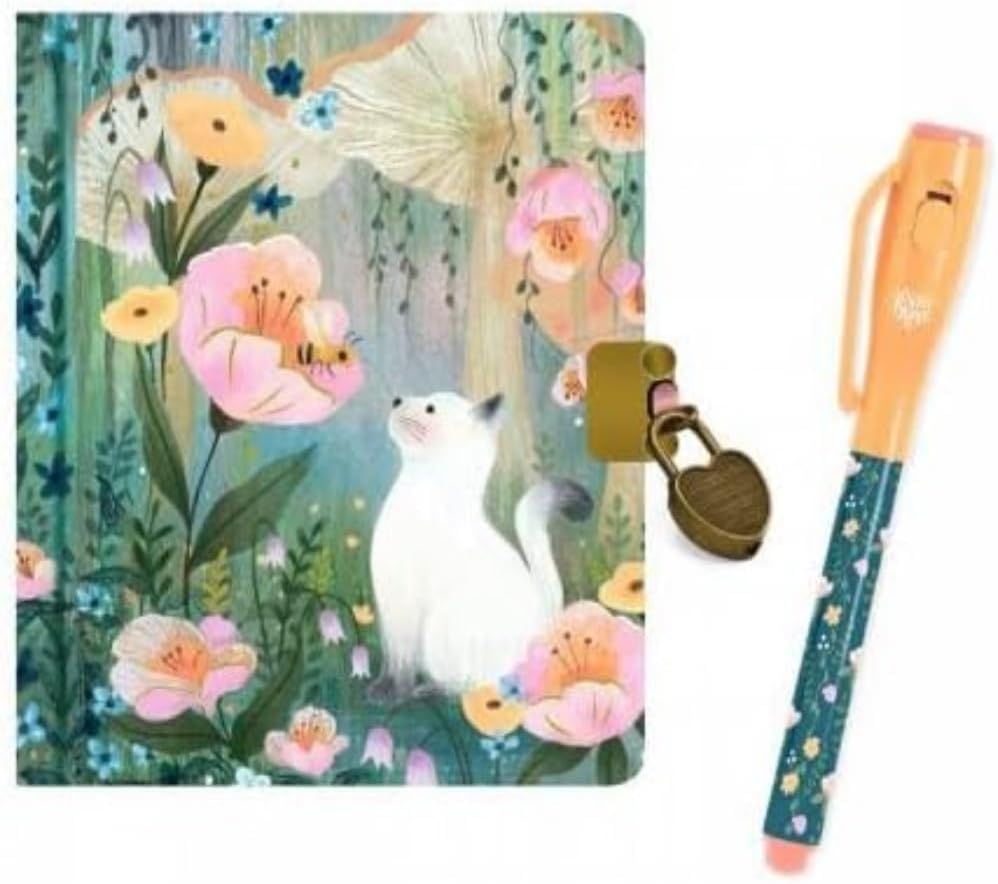 Carnet secret Kendra avec chat et stylo magique