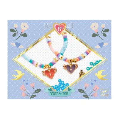 Djeco Bracelet Heishi et coeurs