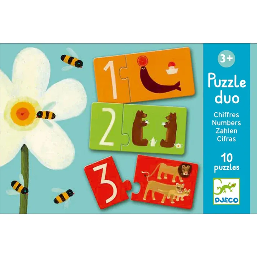 Djeco Puzzle duo les chiffres
