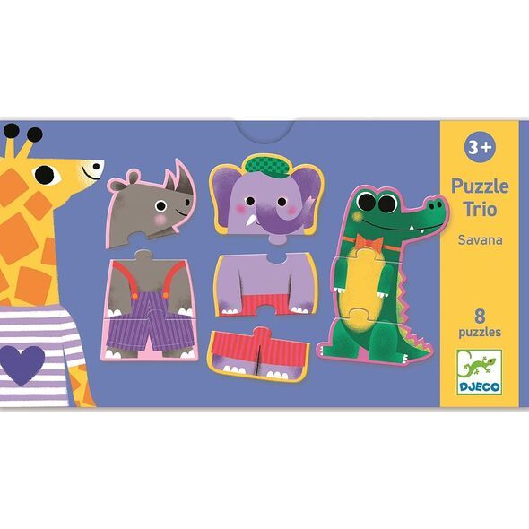 Djeco Puzzle Trio Savana