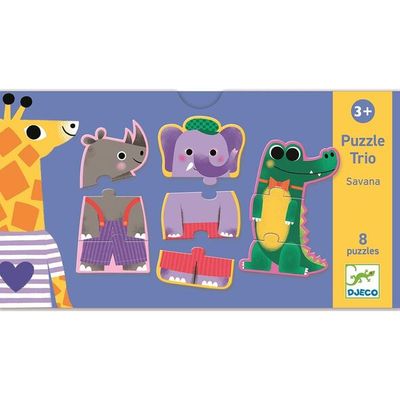 Djeco Puzzle Trio Savana