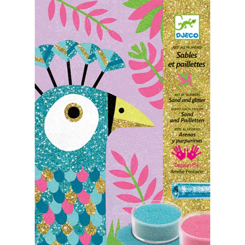 Djeco Sables et paillettes éblouissants oiseaux