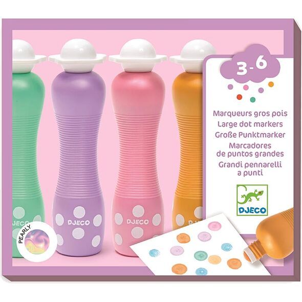 Djeco Marqueurs gros pois Pearly
