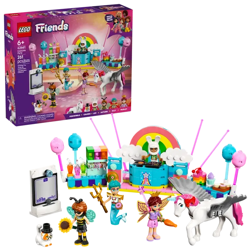 Lego Friends Soirée déguisée avec une licorne et une fée