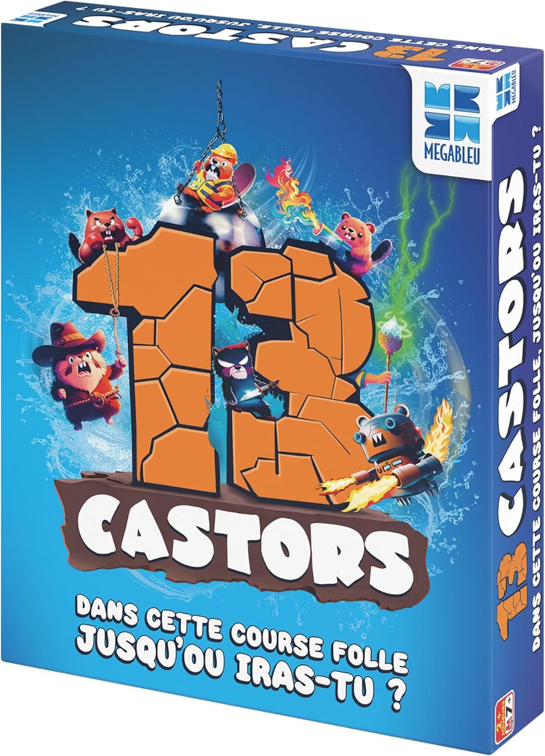 Megableu - 13 CASTORS - Jeu de société - Jeu Famille - Jeu de Plateau