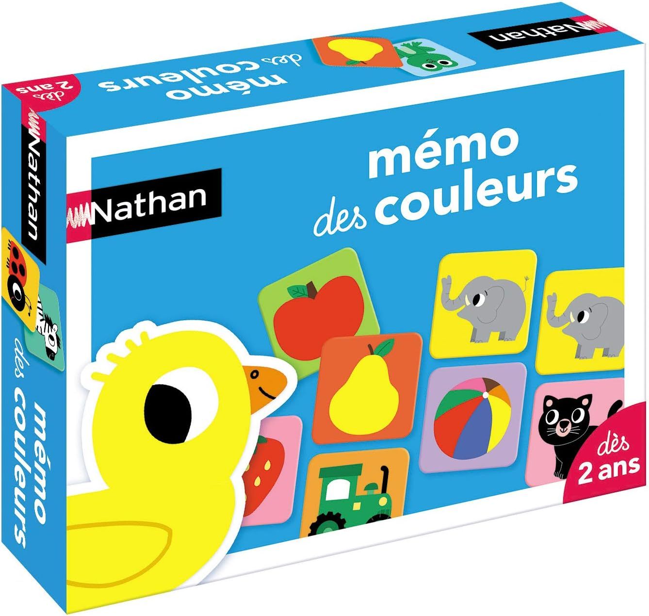 Nathan Mémo des Couleurs - Jeu éducatif pour associer Images et Couleurs dès 2 Ans