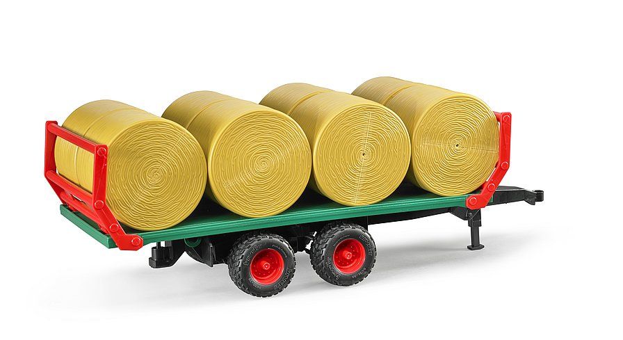 Brüder Remorque de transport de ballots avec 8 ballots